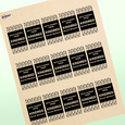 Professional Printed Rectangle Labels