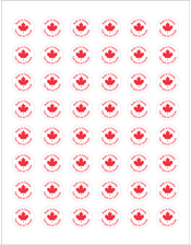  Made in Canada Labels - 96 Labels
