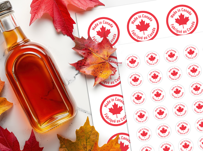 Labels Made in Ontario for Canadian Small Businesses!