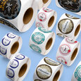 Professional Printed Roll Labels, Round
