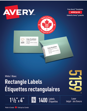  White Rectangle Labels