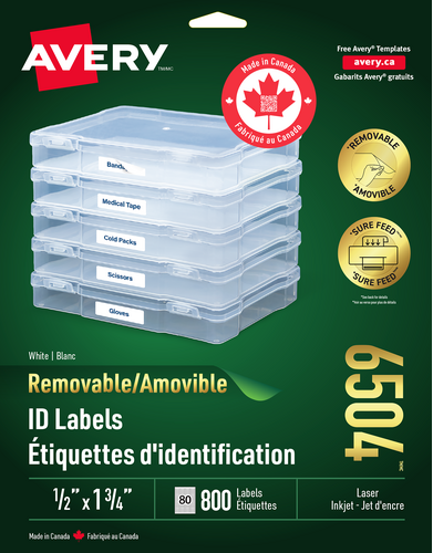  Removable ID Labels