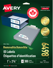 Étiquettes d'identification amovibles