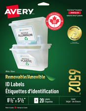 Étiquettes polyvalentes amovibles