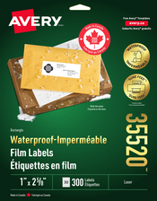  Waterproof Labels