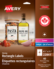   Hemp Rectangle Labels