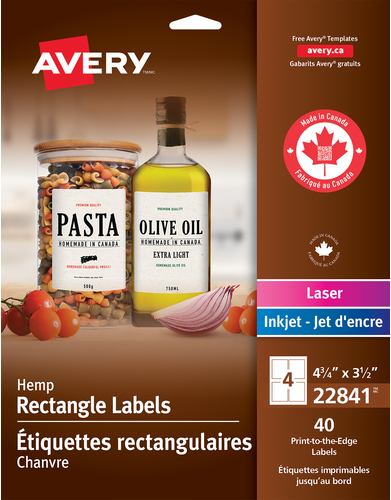   Hemp Rectangle Labels