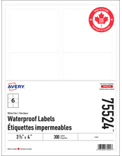 Rectangle Waterproof Labels with Sure Feed™ Technology