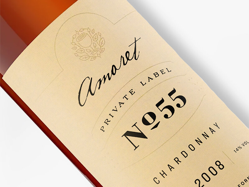 wine bottle label