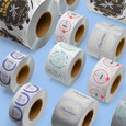 Professional Printed Roll Labels, Round