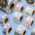 Professional Printed Roll Labels, Round