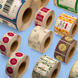 Professional Printed Roll Labels, Square