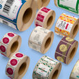 Professional Printed Roll Labels, Square