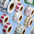 Professional Printed Roll Labels, Square