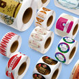 Professional Printed Roll Labels, Oval