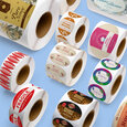 Professional Printed Roll Labels, Oval