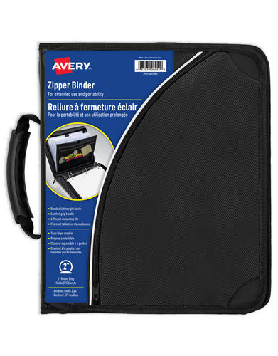 Black Zipper Binder