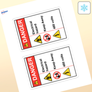 Professional Printed Rectangle Labels