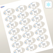 Professional Printed Scalloped Labels