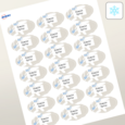 Étiquettes festonnées