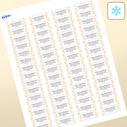Professional Printed Rectangle Labels