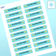 Professional Printed Rectangle Labels