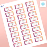 Professional Printed Rectangle Labels