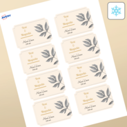 Professional Printed Scalloped Labels
