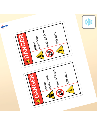 Étiquettes rectangulaires