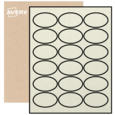 Oval Labels By The Sheet