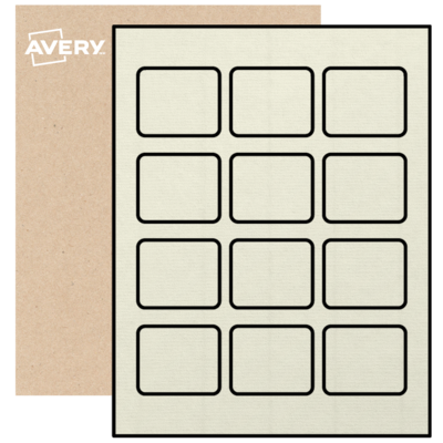 Printable Rectangle Labels, Estate #9 Paper, 1-13/16" x 2-3/16" | Avery