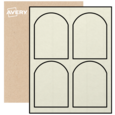 Arched Labels By The Sheet