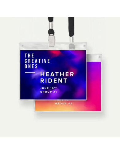 Professional Printed Hanging Name Tags