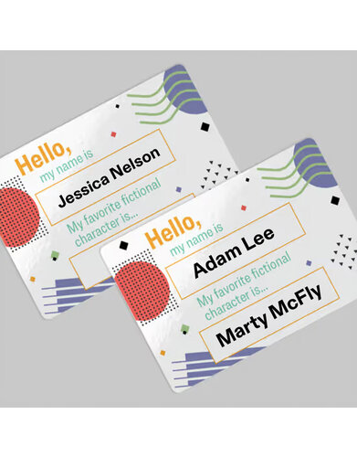 Professional Printed Adhesive Name Badges