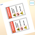 Professional Printed Rectangle Labels
