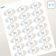 Professional Printed Scalloped Labels