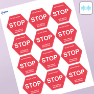 Professional Printed Hexagon Labels