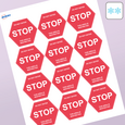 Professional Printed Hexagon Labels