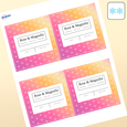 Professional Printed Square Labels