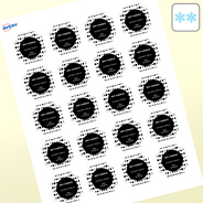 Professional Printed Scalloped Labels