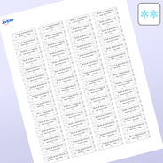 Professional Printed Rectangle Labels