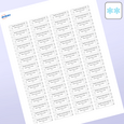 Professional Printed Rectangle Labels