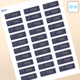 Professional Printed Rectangle Labels