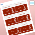 Professional Printed Rectangle Labels