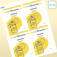 Professional Printed Rectangle Labels