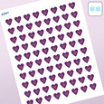 Professional Printed Heart Labels