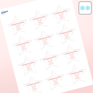 Professional Printed Star Labels