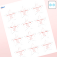Professional Printed Star Labels