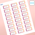 Étiquettes rectangulaires