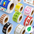 Professional Printed Roll Labels, Rectangle